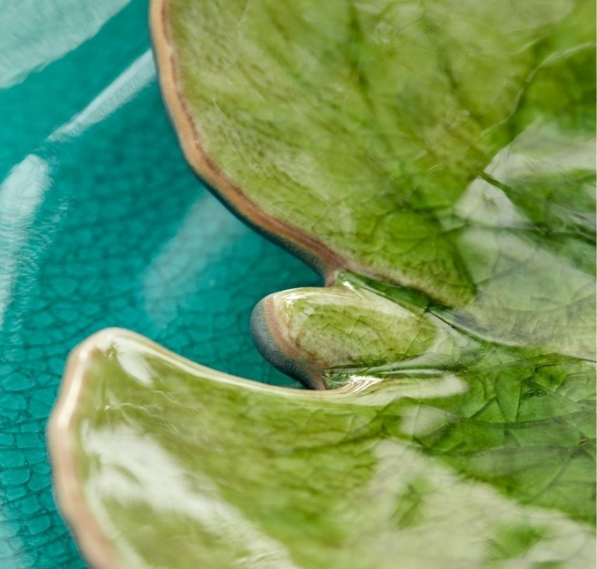 N�ckrosblad tallrik 18cm