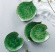 tallrikar i form av näckrosblad och hortensiablad