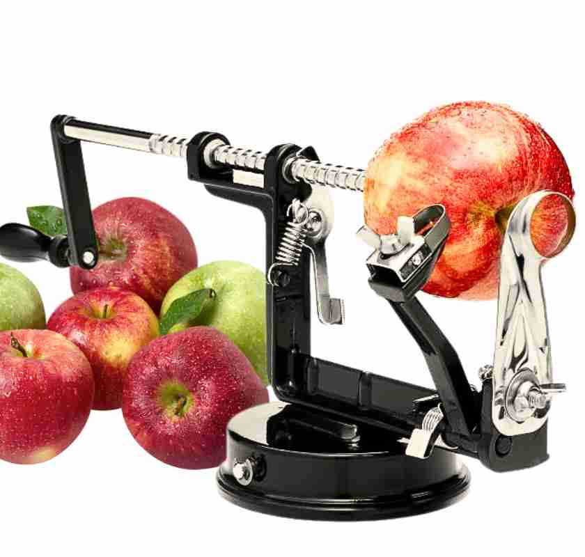 Moster Hulda �ppelskalare Svart med �pplen 