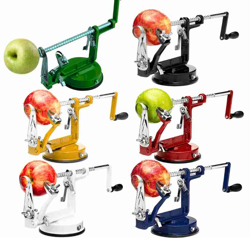 �ppelskalare Moster Huldas r�d svart o gr�n mfl f�rger �ppelskivare, urk�nare o skalare