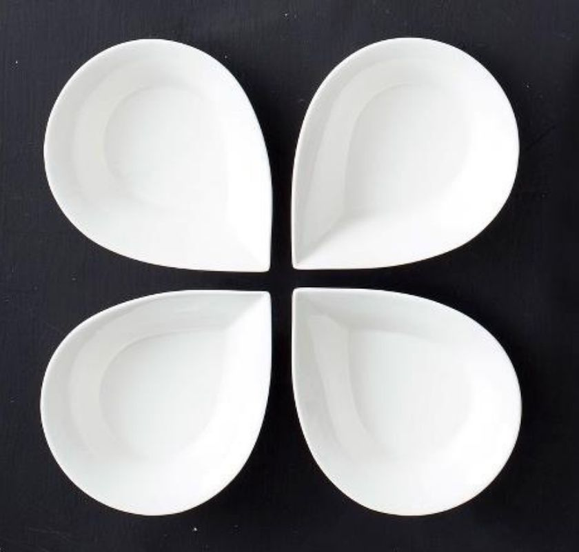 Blomsterbergs sk�l droppe version II 13 cm 4 st vit 