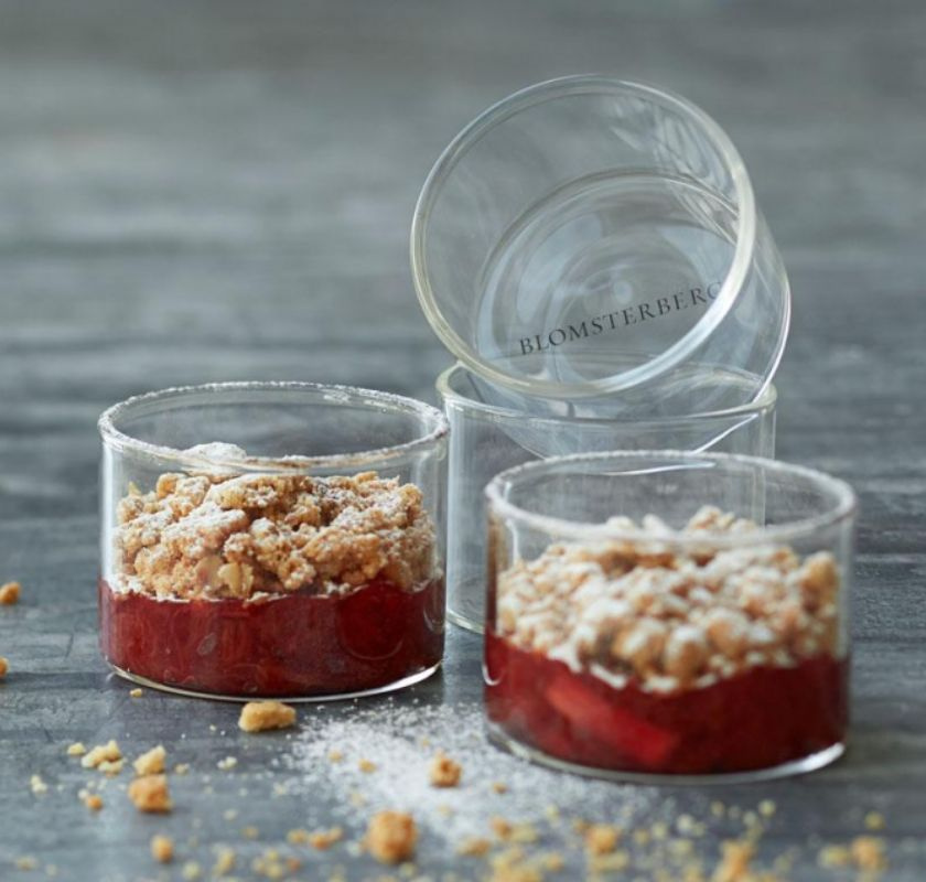 Glas blomsterberg i borosilicate 