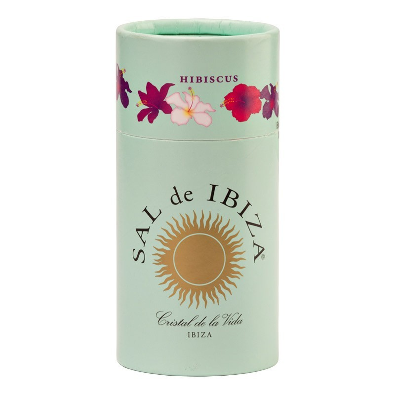 Ibizasalt i papptub smaksatt med hibiskus