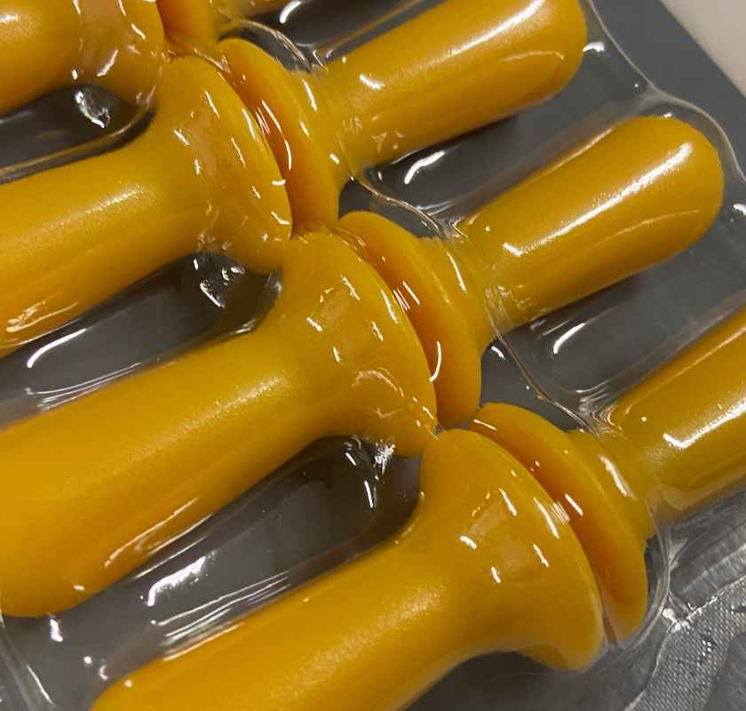 Majsh�llare i f�rpackning n�rbild