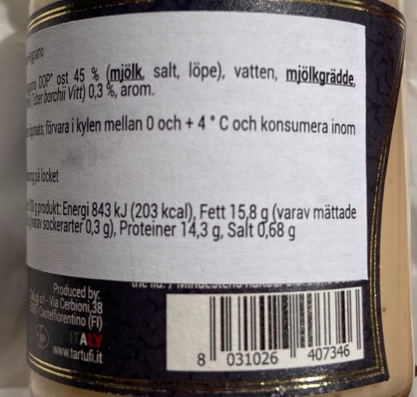 Parmesan- & tryffelkr�m