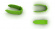 Jordgubbssnopparen little green thing ovan och från sidan