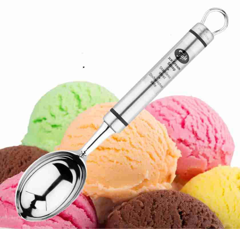 Glasskopa i st�l Tala och f�rgglada glassklulor