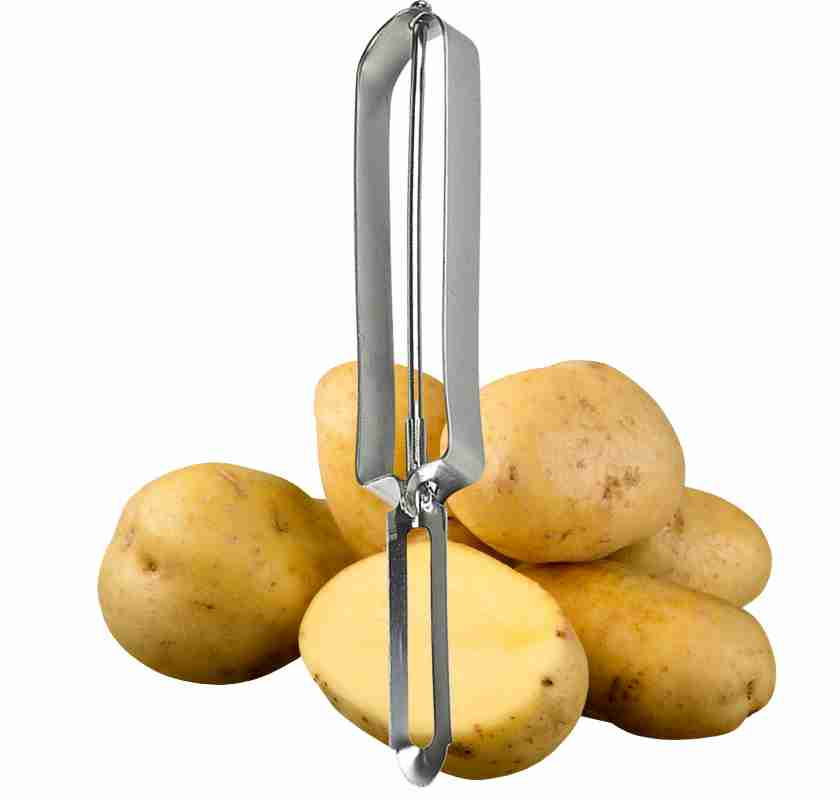 Potatisskalare klassisk i rostfritt st�l med potatis