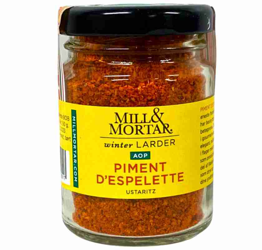 Mill & Mortar Espelette peppar A.O.P i glasburk