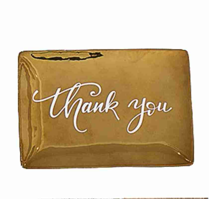 Litet guldfat Thank You
