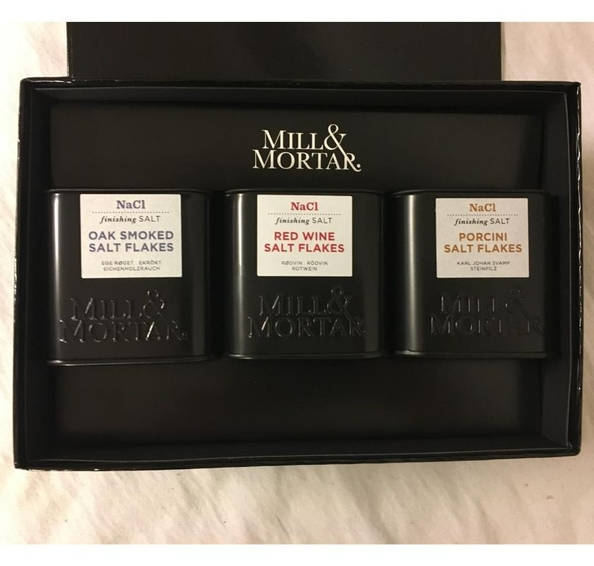 Presentask f�r 3 eller 6 kryddburkar Mill & Mortar (utan burkar)