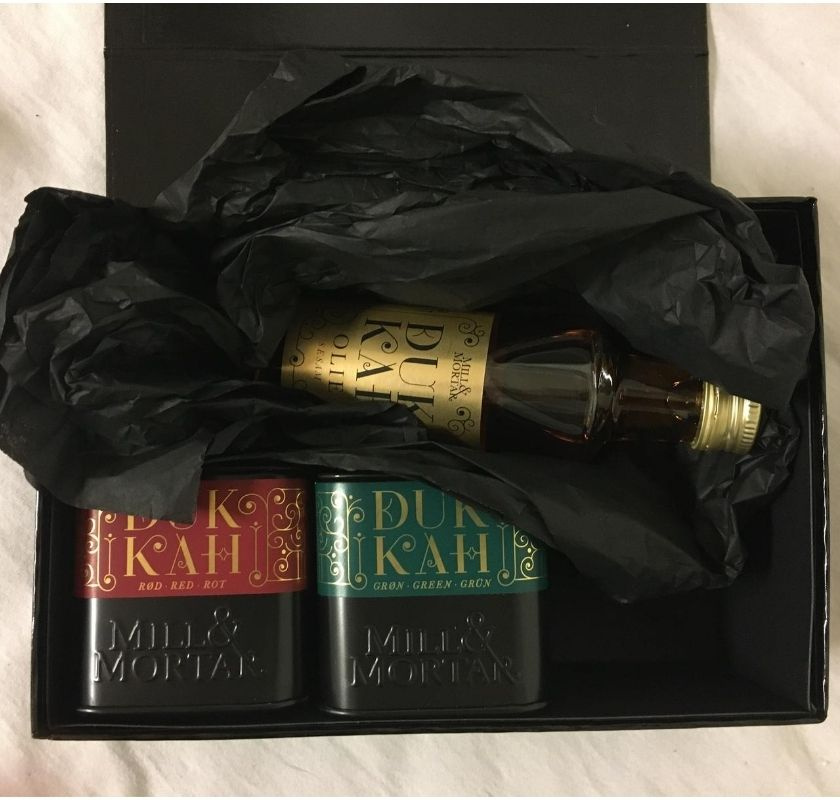 Presentask f�r 3 eller 6 kryddburkar Mill & Mortar (utan burkar)