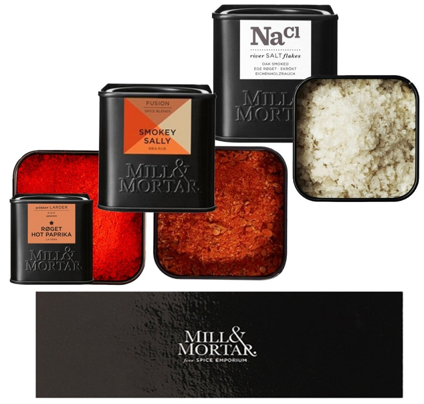 Kryddor & salt med r�ksmak i presentask