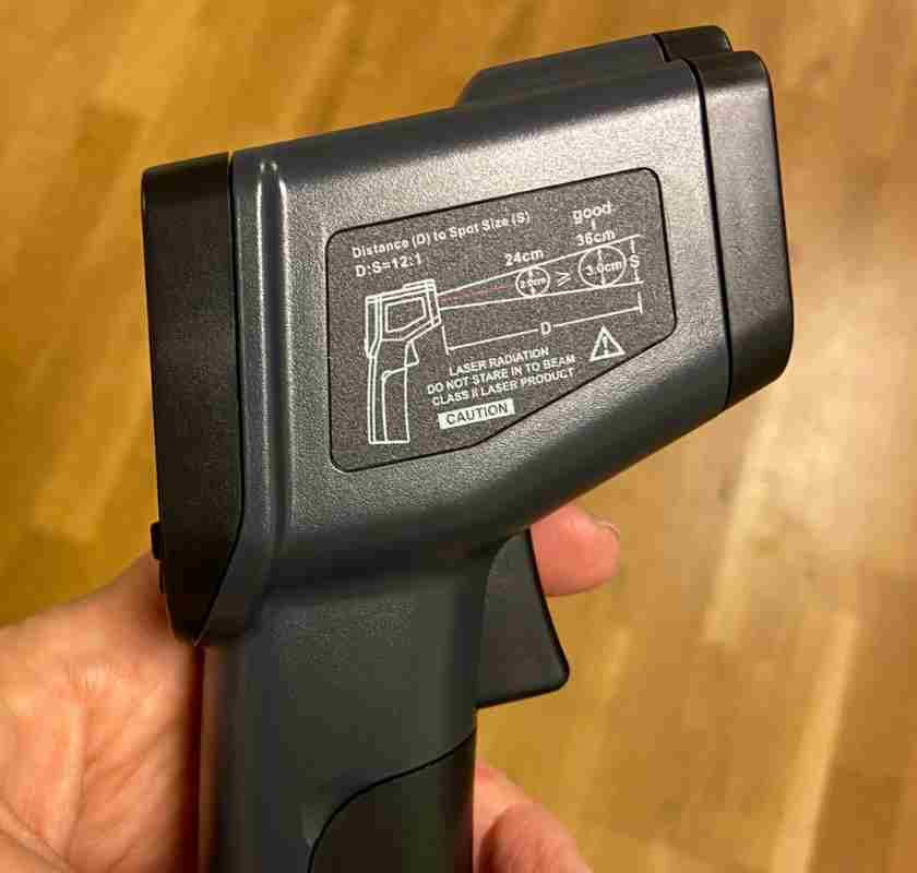 Termometer infrar�d med sticka f�r innertemp & minnesfunktion