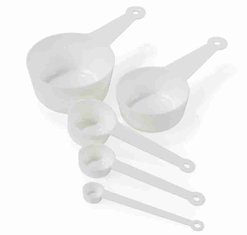 M�ttsats vit 5 delar fr�n Nordiska Plast