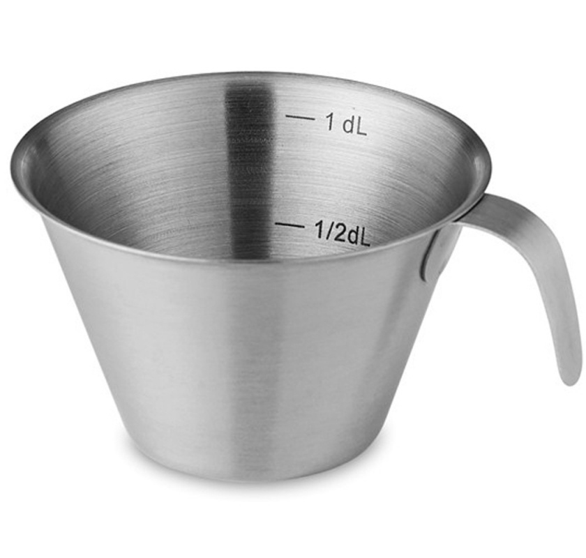 Deciliterm�tt i st�l fr�n Funktion