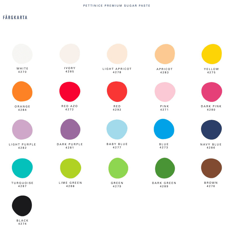 F�rger p� sockerpasta