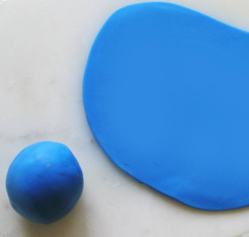 Sugarpaste blue pettinice no 5