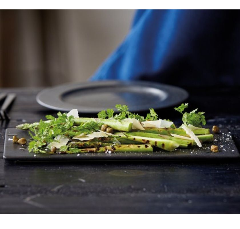 Tallrik rektangul�r i stengods