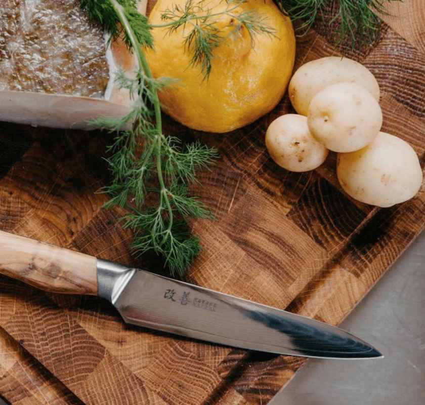 Sk�rbr�da i nordisk ek med r�nna 40cm Culimat