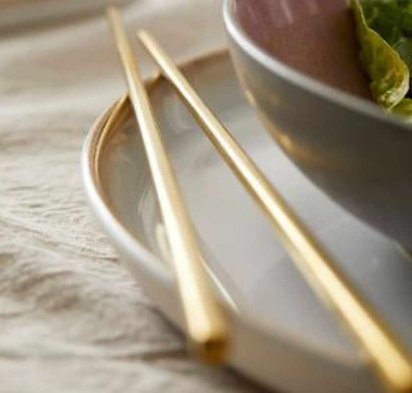 �tpinnar med h�llare guldf�rgade 2 set