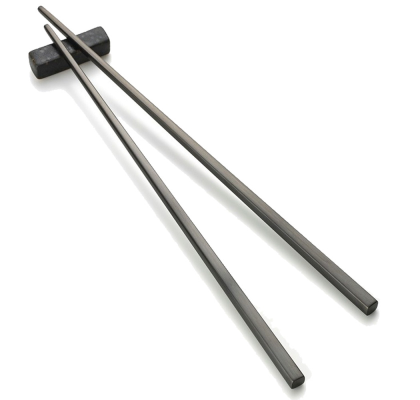 Chop-sticks med st�d i stengods