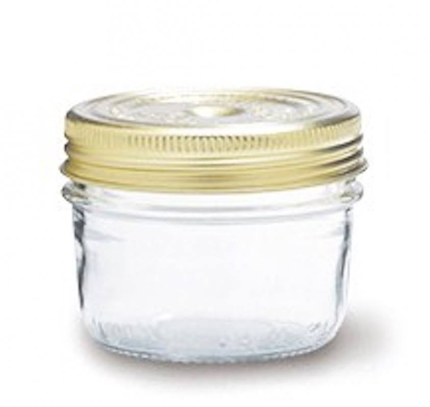 Glasburk med skruvlock 0,2liter