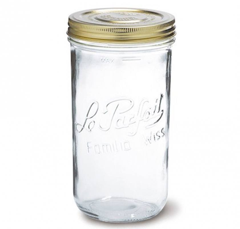 Glasburk med skruvlock 1,5 liter