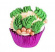 Cup Cake med spritsade blad Tyll spritsar blad enkelt