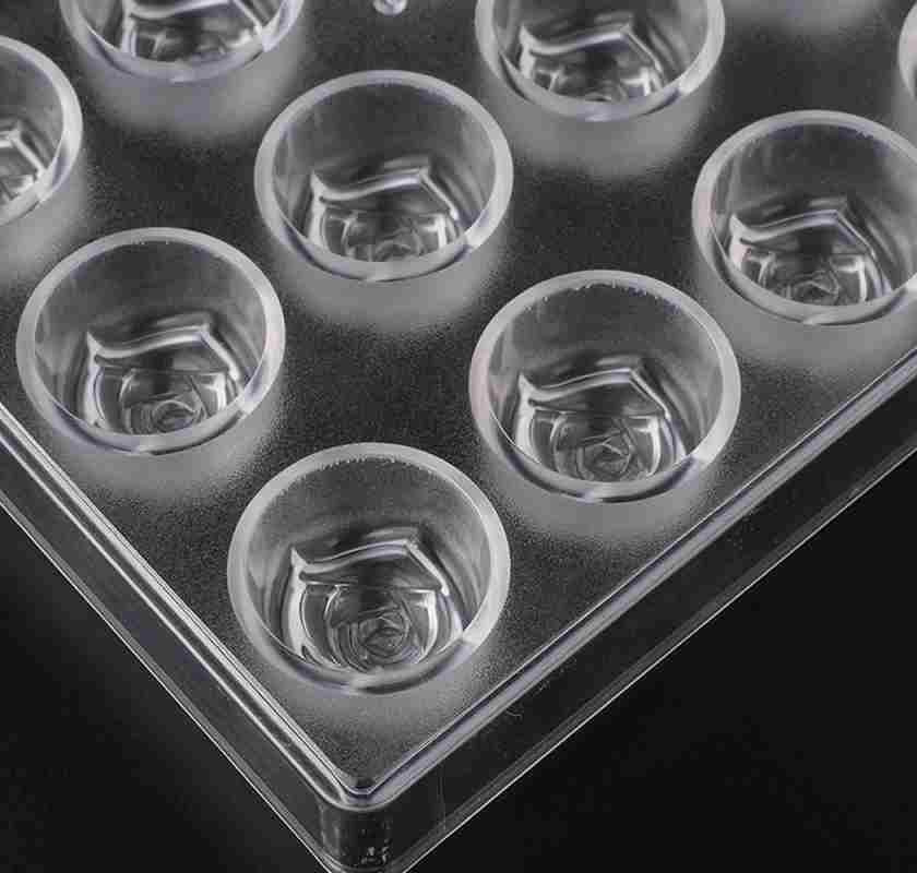 Chokladrosor form f�r pralin i polykarborat