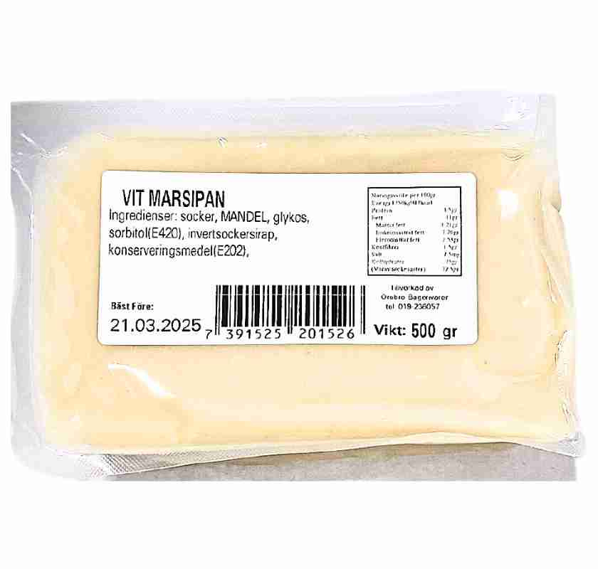 Marsipan vit 500g