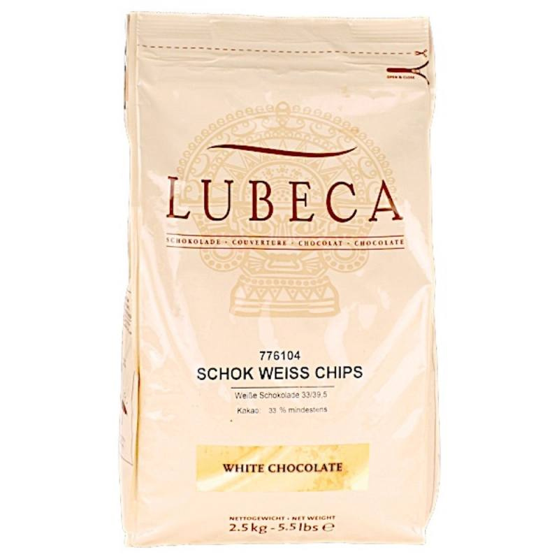 Vit choklad pellets 2,5kg
