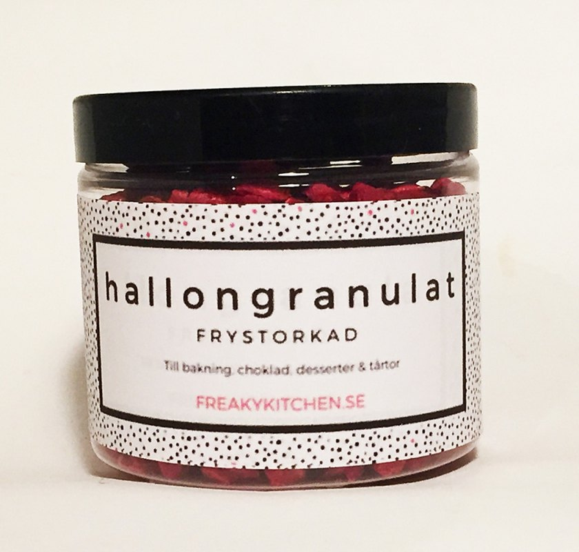 Hallon granulat frystorkad