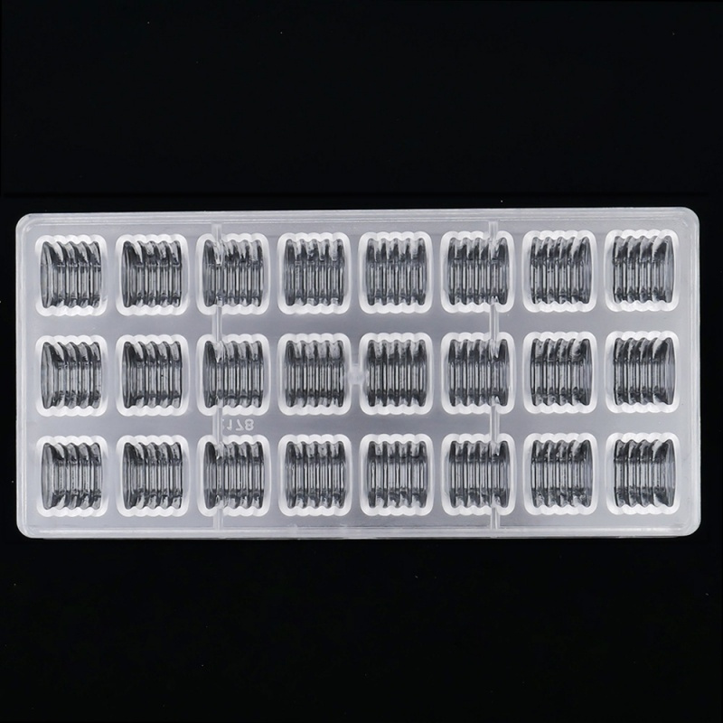 Pralinform randig 24st i polykarborat