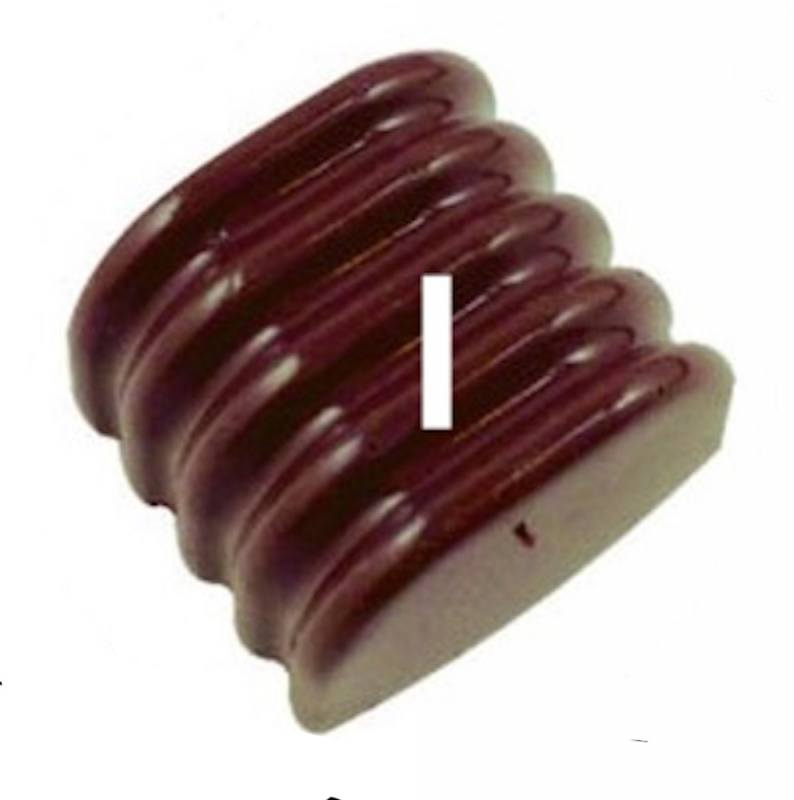 Pralinform randig 24st i polykarborat