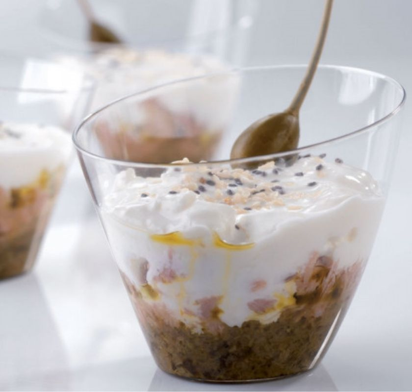 eng�ngsglas fyllt med plockmat