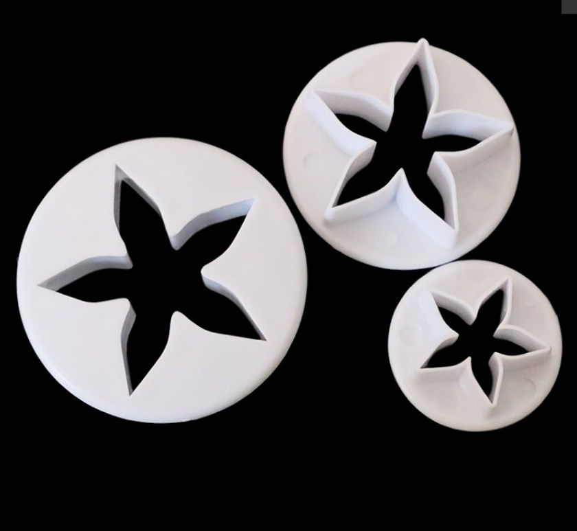 Utstickare blomma eller stj�rna 3st