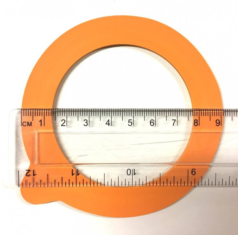 Orange gummiring till glasburk