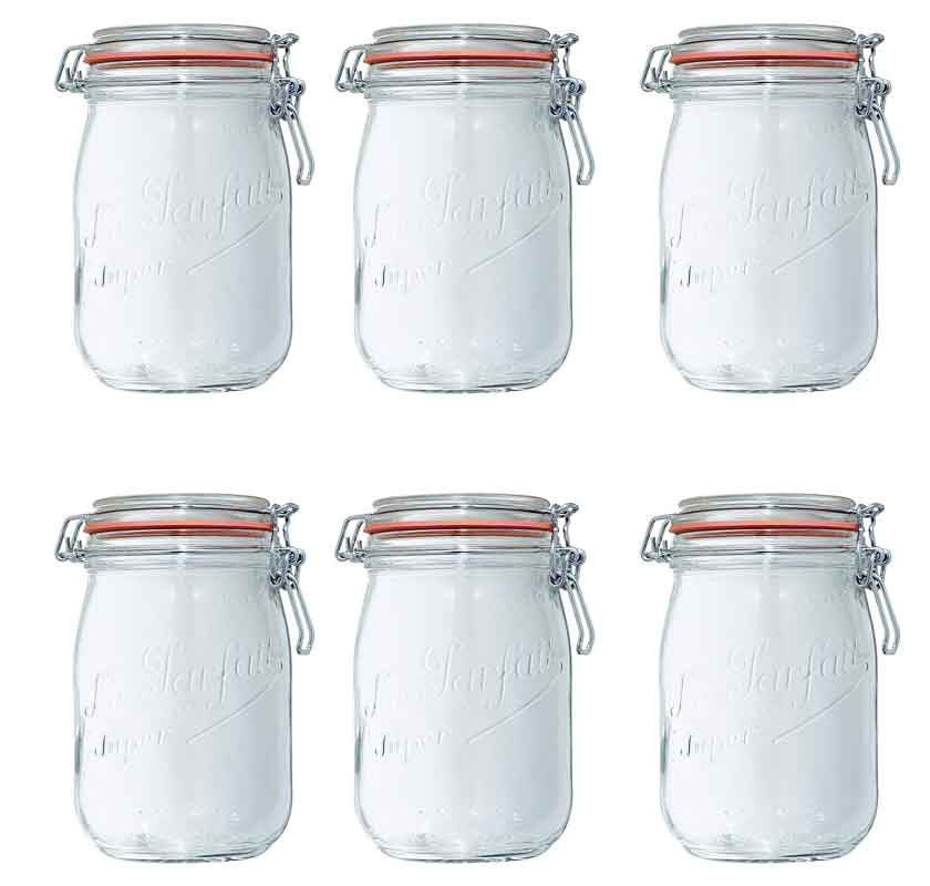  konserveringsglas Le Parfait 1l 6-pack