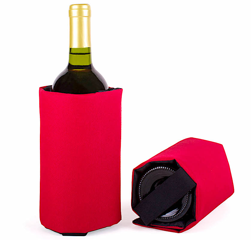 R�d kylmanschett f�r vinflaskor