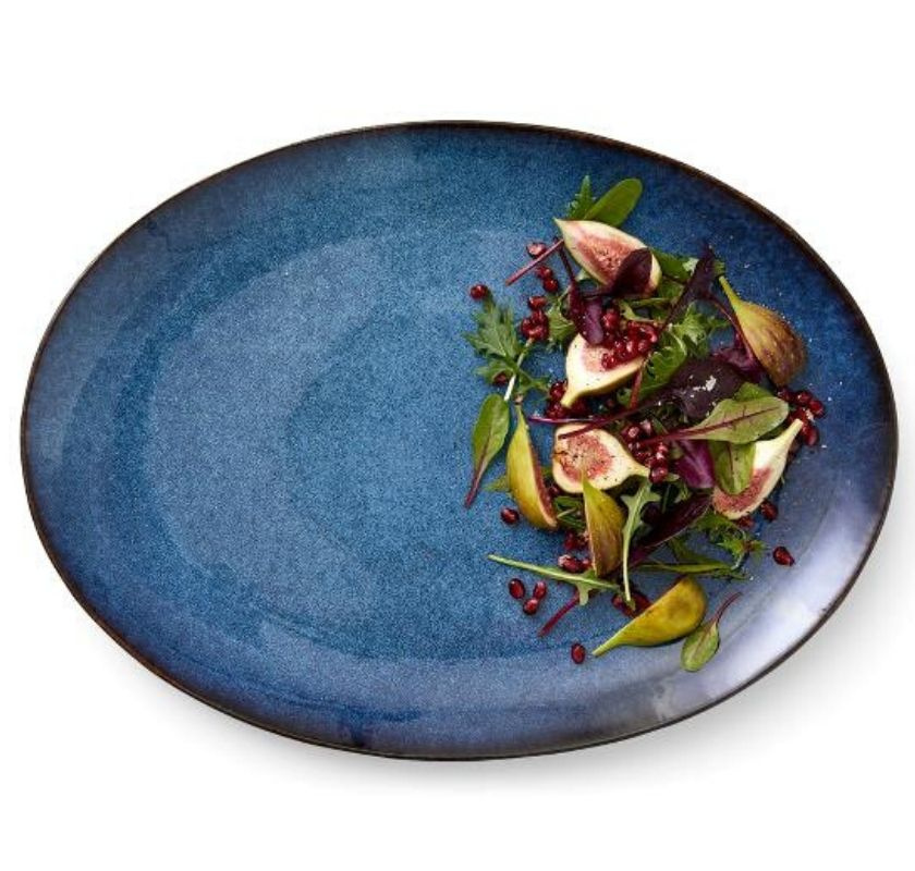 Fat oval 45x34cm sva/mbl� Bitz