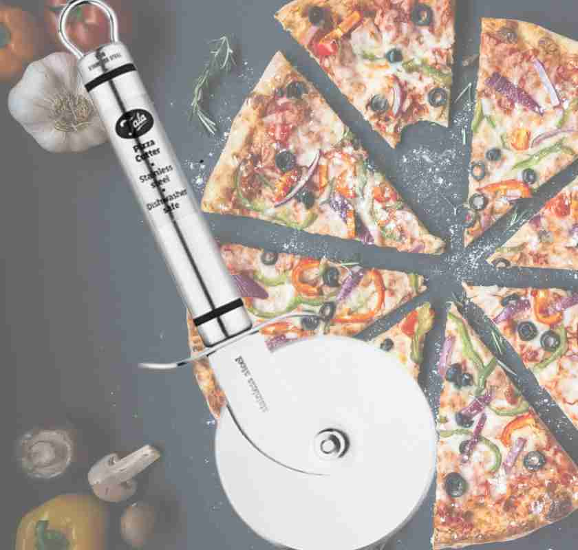 Pizzask�rare i st�l, hjul med pizza