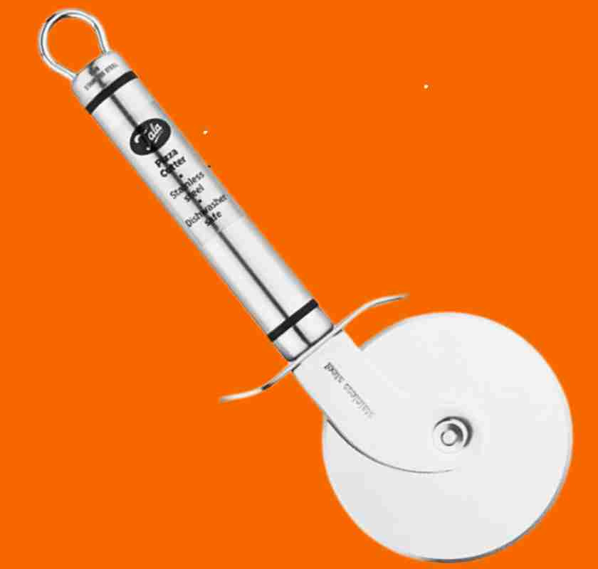 Pizzask�rare i st�l, hjul mot orange