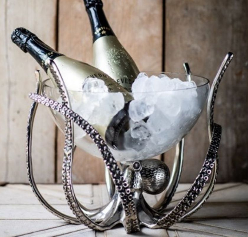 Vinkylare bl�ckfisk glas