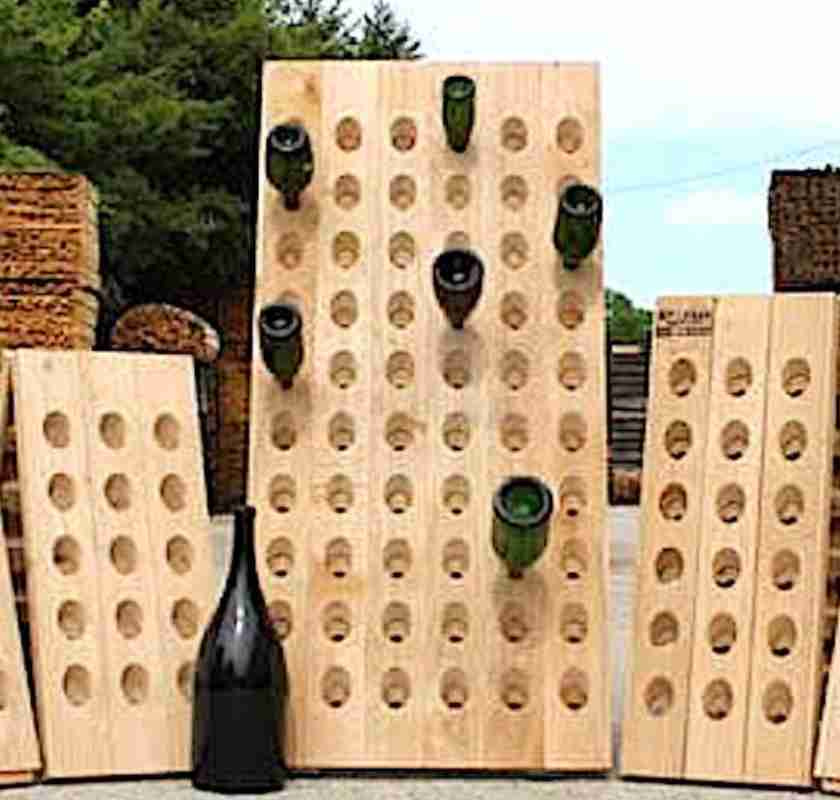 Champagnest�ll i ek Pupitre f�r 120 flaskor m�rk