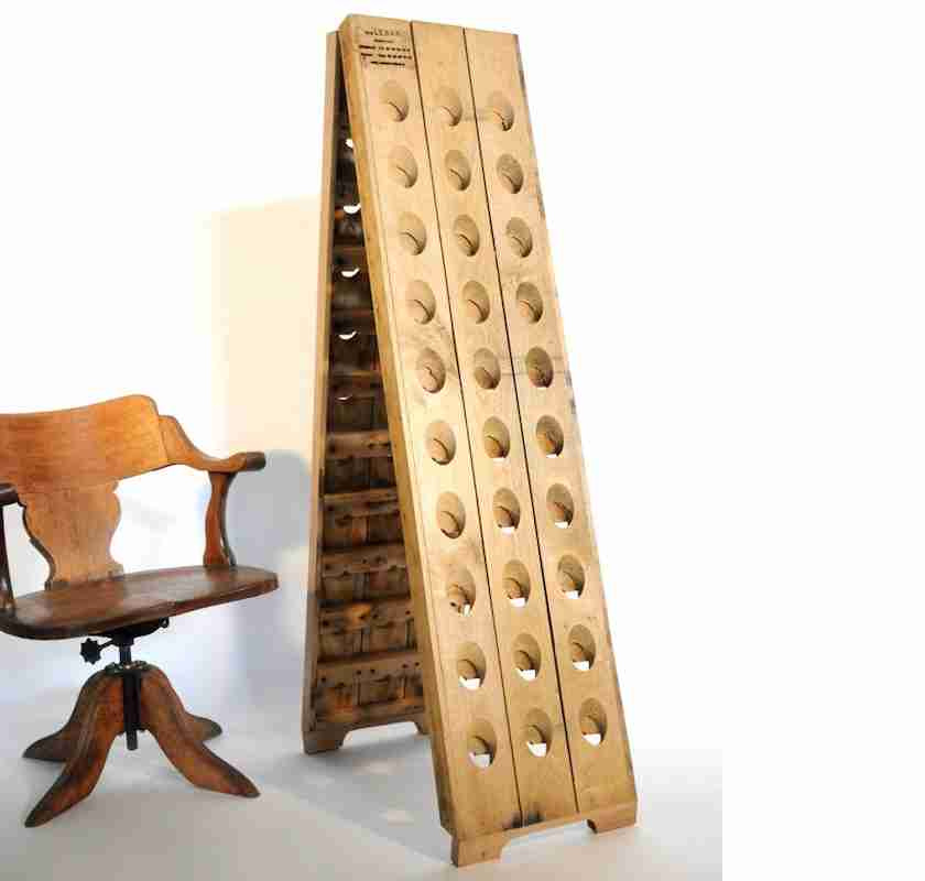 Champagnest�ll i ek Pupitre f�r 60 flaskor natur