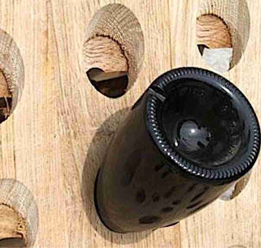 Champagnest�ll i ek Pupitre f�r 24 flaskor natur