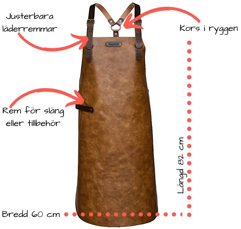 F�rkl�de i skinn kors i ryggen taupe