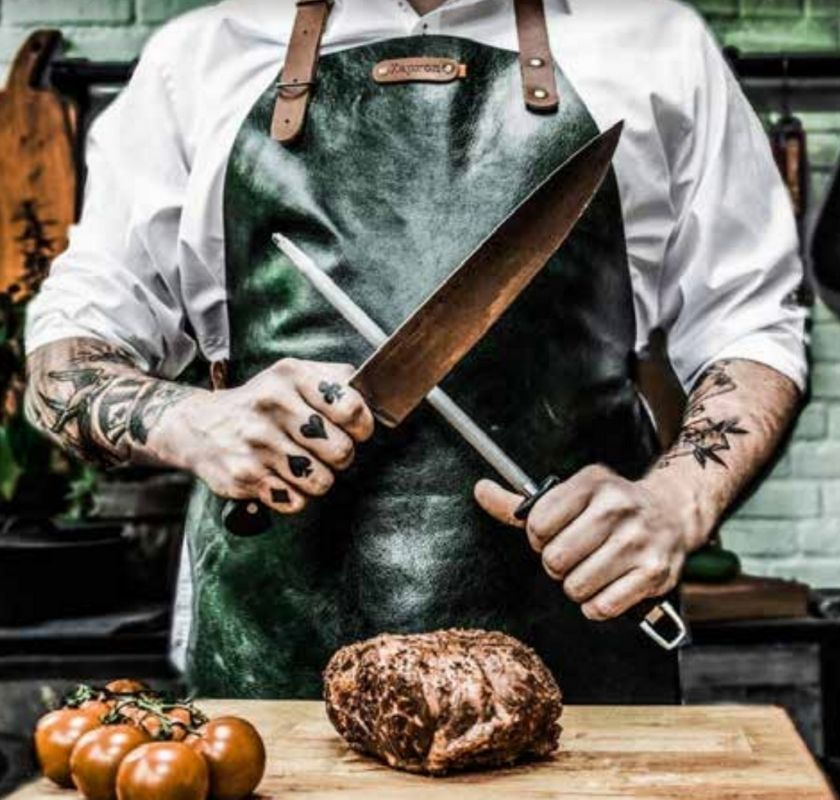 Gr�nt vaxat l�derf�rkl�de fr�n Xapron p� FreakyKitchen