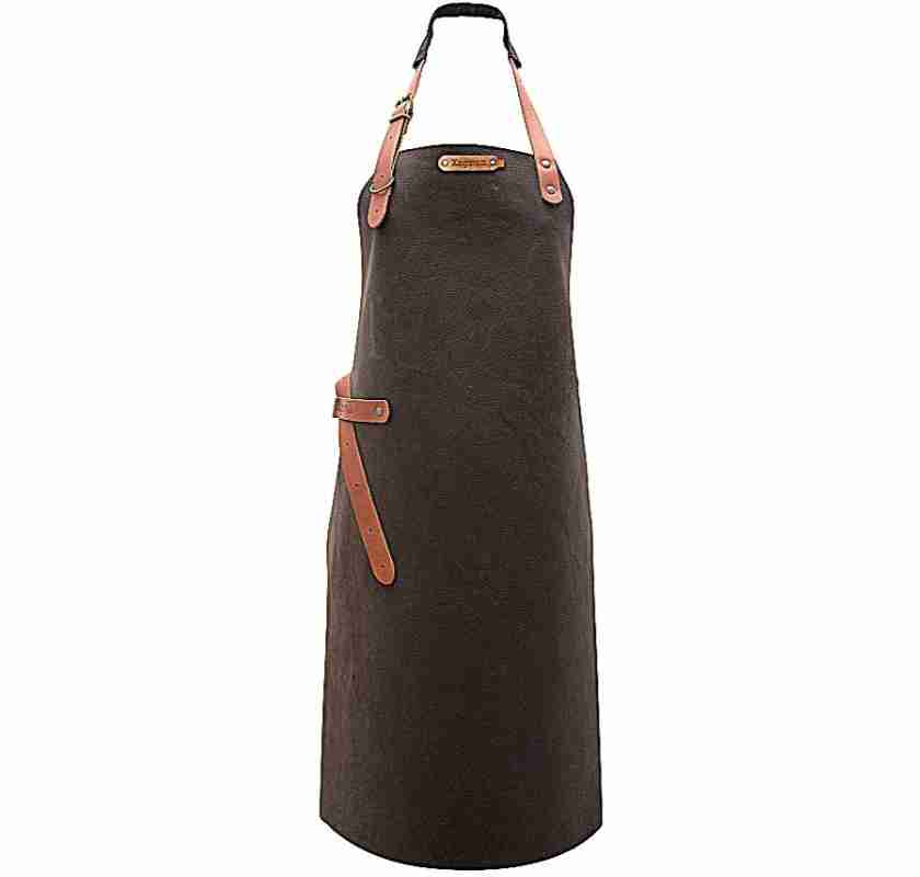 Xapron Skinnf�rkl�de handgjort m�rkbrunt Utah p� Freaky Kitchen